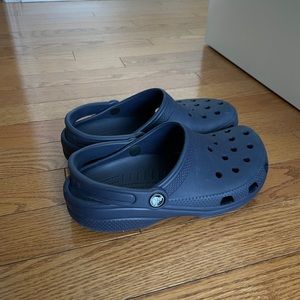 Navy Croc Slides